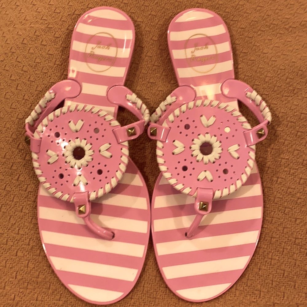 Jack Rogers jellies, size 10, worn once